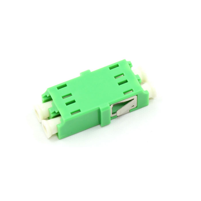 APC Connector LC Double Core Plastic Fiber Optic Adapter